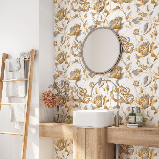 Alzatina adesiva per bagno - Fiori