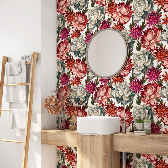 Alzatina adesiva per bagno - Fiori