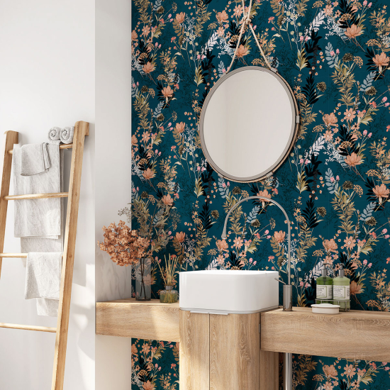 Alzatina adesiva per bagno - Fiori