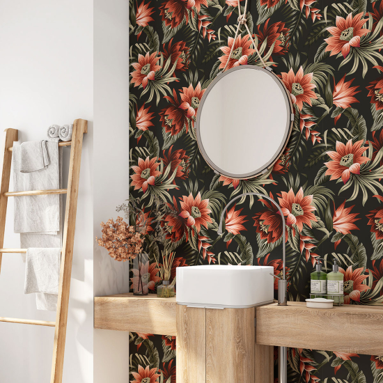 Alzatina adesiva per bagno - Fiori