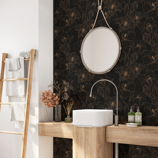 Alzatina adesiva per bagno - Fiori
