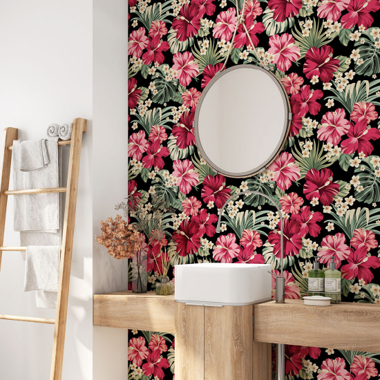 Alzatina adesiva per bagno - Fiori