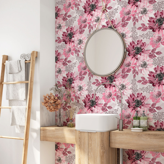 Alzatina adesiva per bagno - Fiori