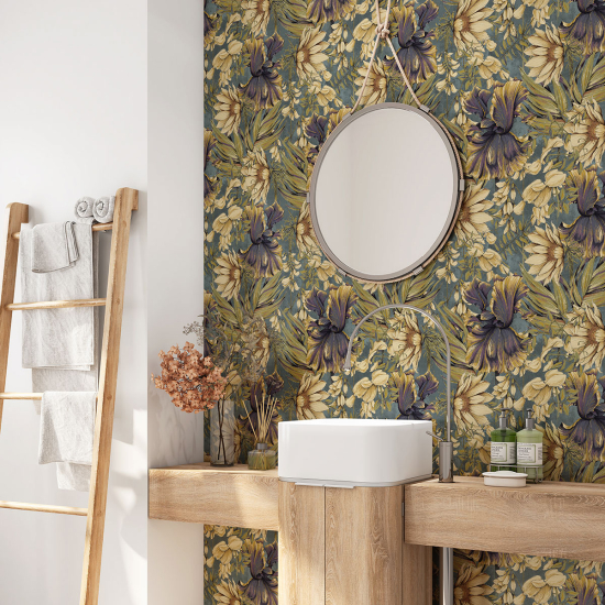 Alzatina adesiva per bagno - Fiori