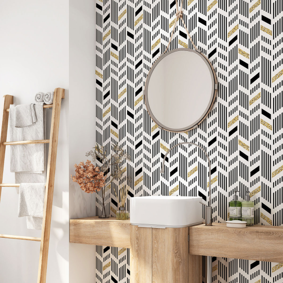 Alzatina adesiva per bagno - Motivo Chevron