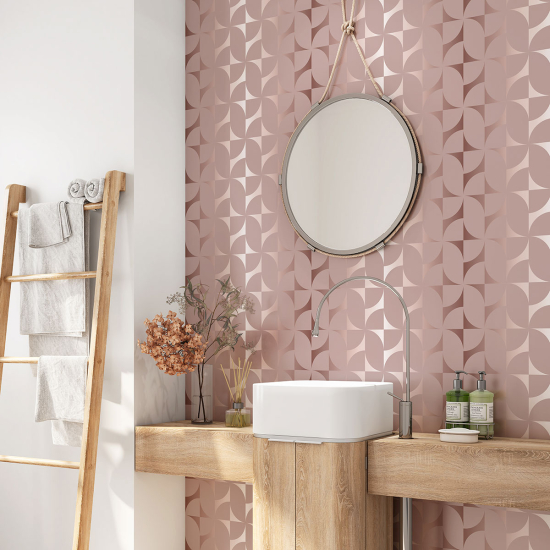 Alzatina adesiva per bagno - Motivo elegante