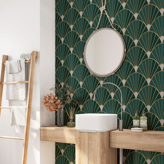 Alzatina adesiva per bagno - Motivo elegante