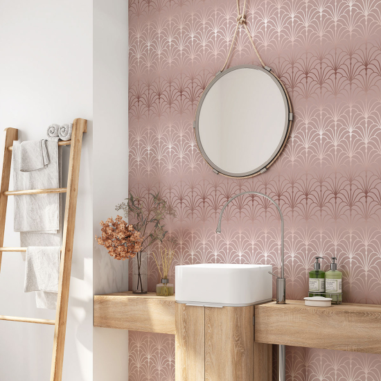 Alzatina adesiva per bagno - Motivo elegante