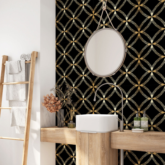Alzatina adesiva per bagno - Motivo Geometrico