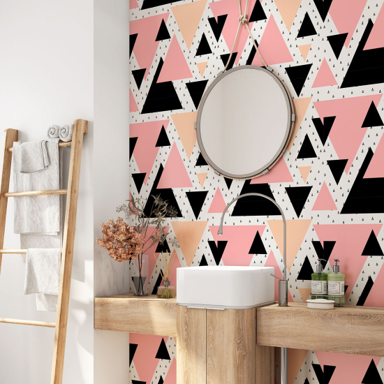 Alzatina adesiva per bagno - Motivo Geometrico