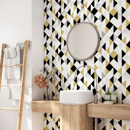 Alzatina adesiva per bagno - Motivo geometrico