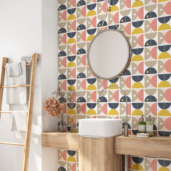 Alzatina adesiva per bagno - Motivo Geometrico