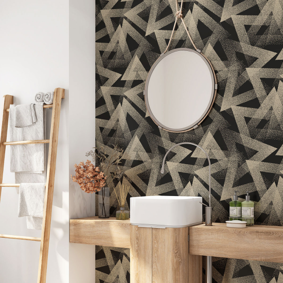 Alzatina adesiva per bagno - Motivo geometrico
