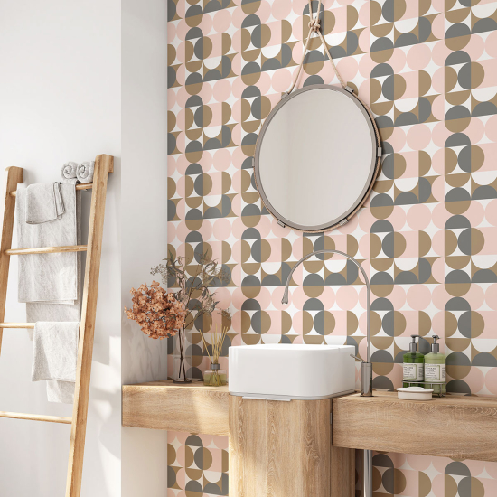 Alzatina adesiva per bagno - Motivo Geometrico