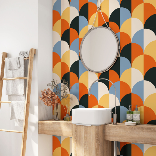 Alzatina adesiva per bagno - Motivo Geometrico