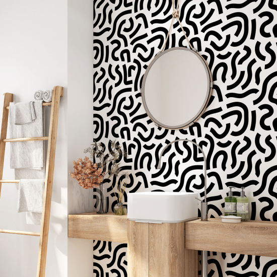 Alzatina adesiva per bagno - Motivo Grafico