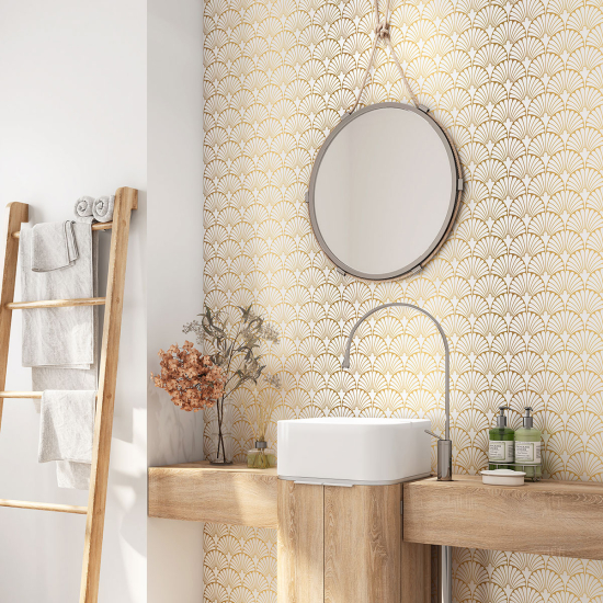 Alzatina adesiva per bagno - Motivo Orientale