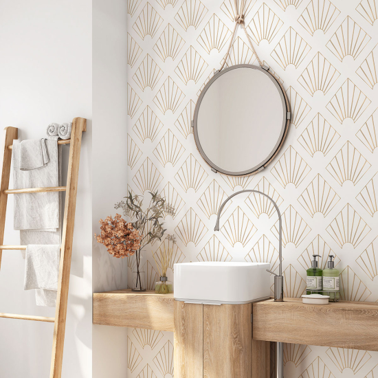Alzatina adesiva per bagno - Motivo Orientale