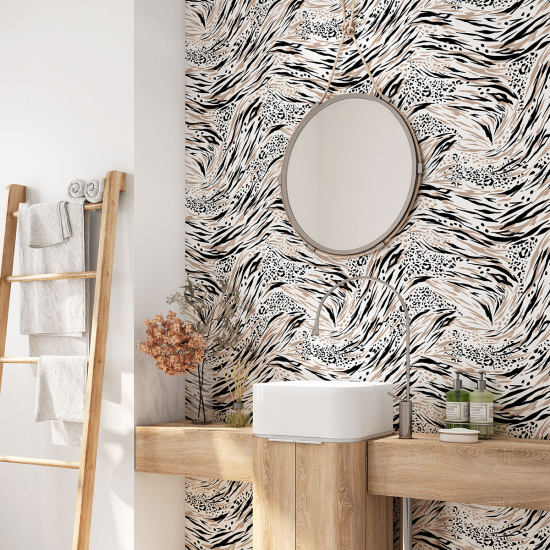 Alzatina adesiva per bagno - Motivo Zebrato