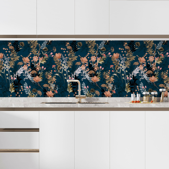 Alzatina adesiva per cucina - Fiori