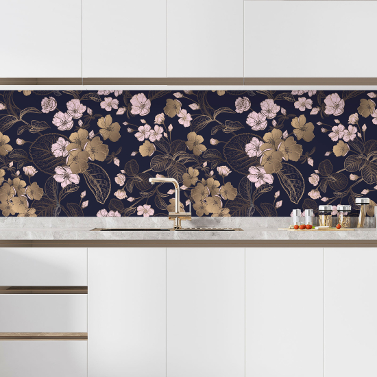 Alzatina adesiva per cucina - Fiori
