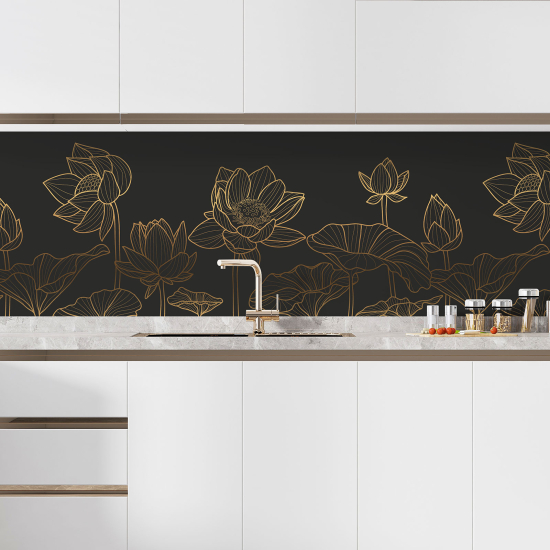 Alzatina adesiva per cucina - Fiori