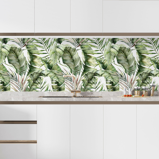 Alzatina adesiva per cucina - Fiori tropicali