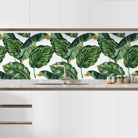 Alzatina adesiva per cucina - Fiori tropicali