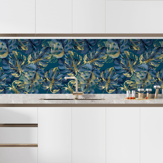 Alzatina adesiva per cucina - Fiori tropicali