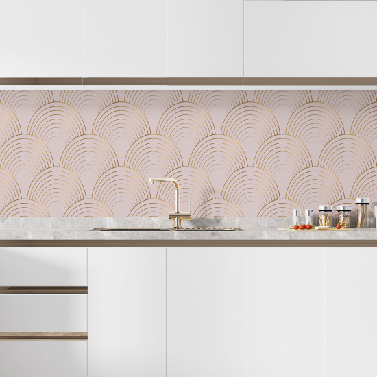 Alzatina adesiva per cucina - Motivo elegante