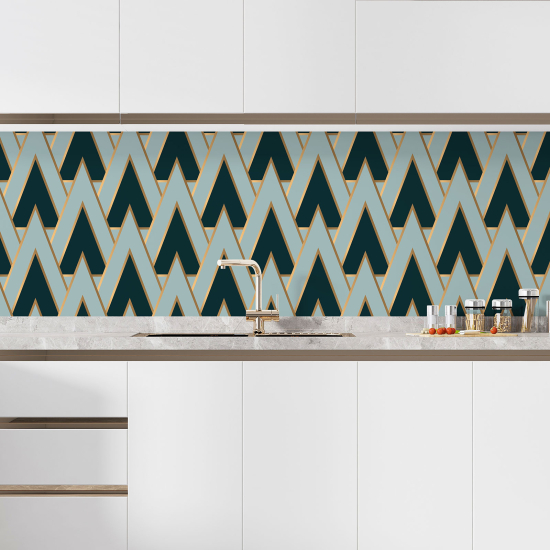 Alzatina adesiva per cucina - Motivo elegante