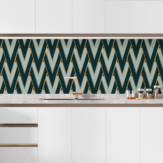 Alzatina adesiva per cucina - Motivo elegante