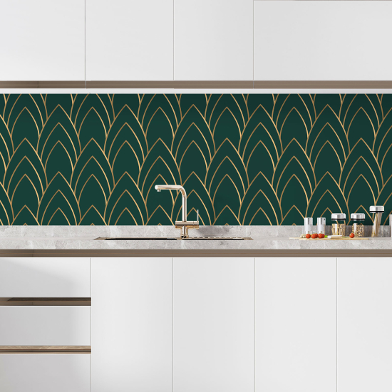 Alzatina adesiva per cucina - Motivo elegante
