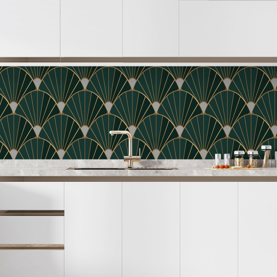 Alzatina adesiva per cucina - Motivo elegante