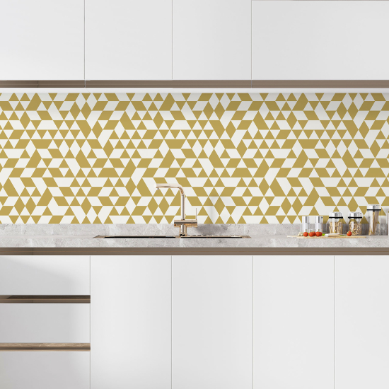 Alzatina adesiva per cucina - Motivo Geometrico