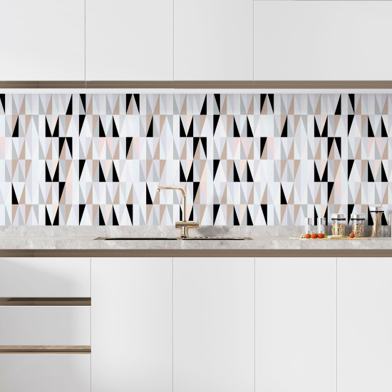 Alzatina adesiva per cucina - Motivo Geometrico