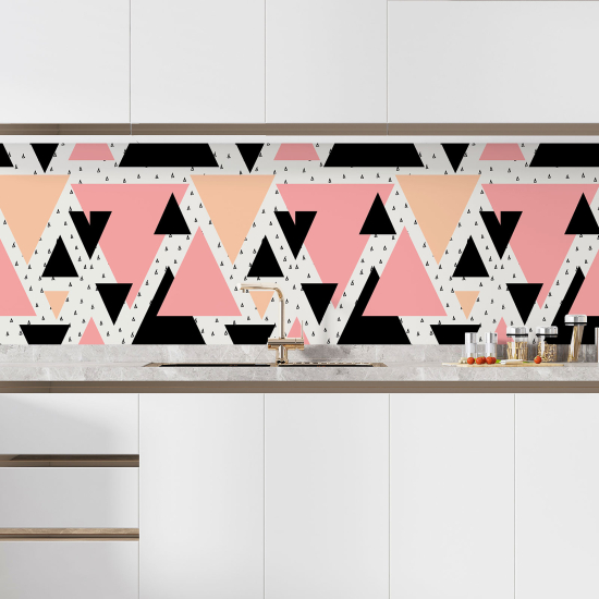 Alzatina adesiva per cucina - Motivo Geometrico