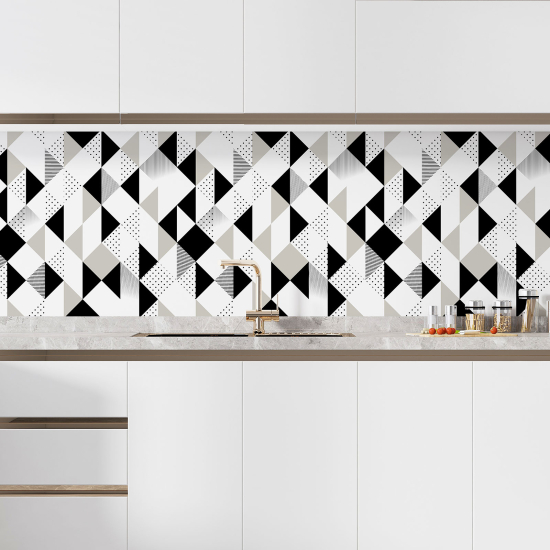 Alzatina adesiva per cucina - Motivo Geometrico
