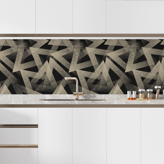 Alzatina adesiva per cucina - Motivo geometrico