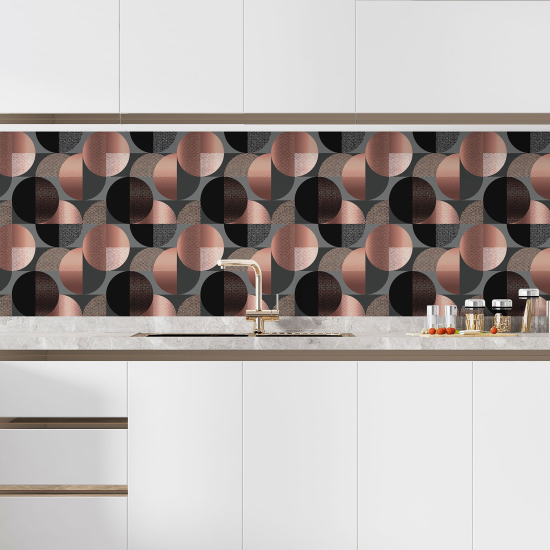 Alzatina adesiva per cucina - Motivo geometrico