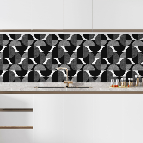 Alzatina adesiva per cucina - Motivo geometrico