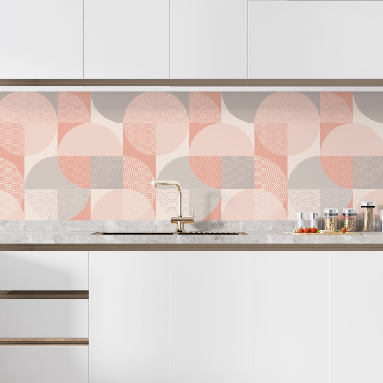 Alzatina adesiva per cucina - Motivo geometrico