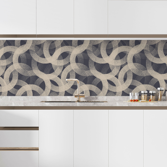 Alzatina adesiva per cucina - Motivo geometrico