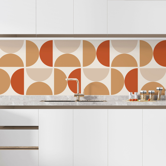 Alzatina adesiva per cucina - Motivo geometrico
