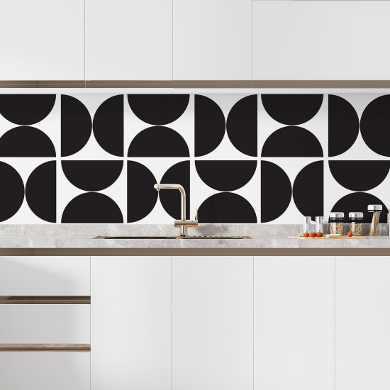 Alzatina adesiva per cucina - Motivo geometrico