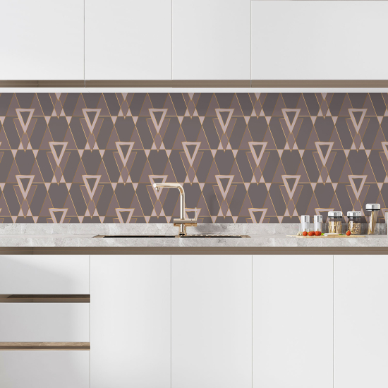 Alzatina adesiva per cucina - Motivo geometrico