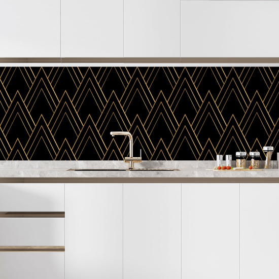 Alzatina adesiva per cucina - Motivo geometrico