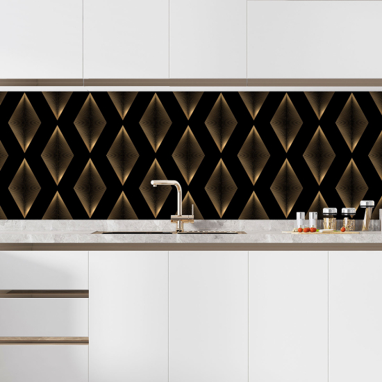 Alzatina adesiva per cucina - Motivo geometrico