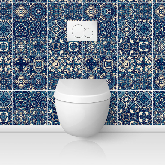 Alzatina adesiva per WC - Effetto piastrelle di cemento
