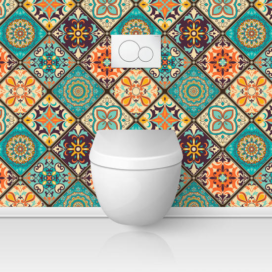 Alzatina adesiva per WC - Effetto piastrelle di cemento